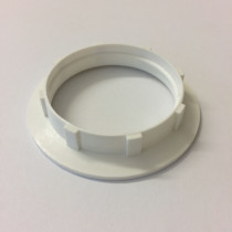 Plastic Shade Ring E27 White