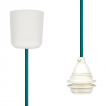 Pendant Lamp Plastic Turquoise