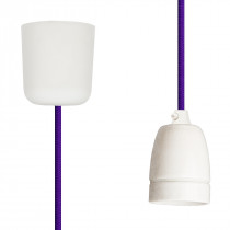 Pendant Lamp Porcelain Purple