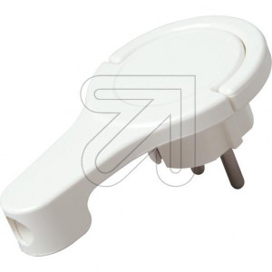 Extra Flat Schuko Plug White