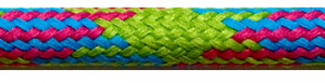 Textile Cable Green-Cerise-Turquoise